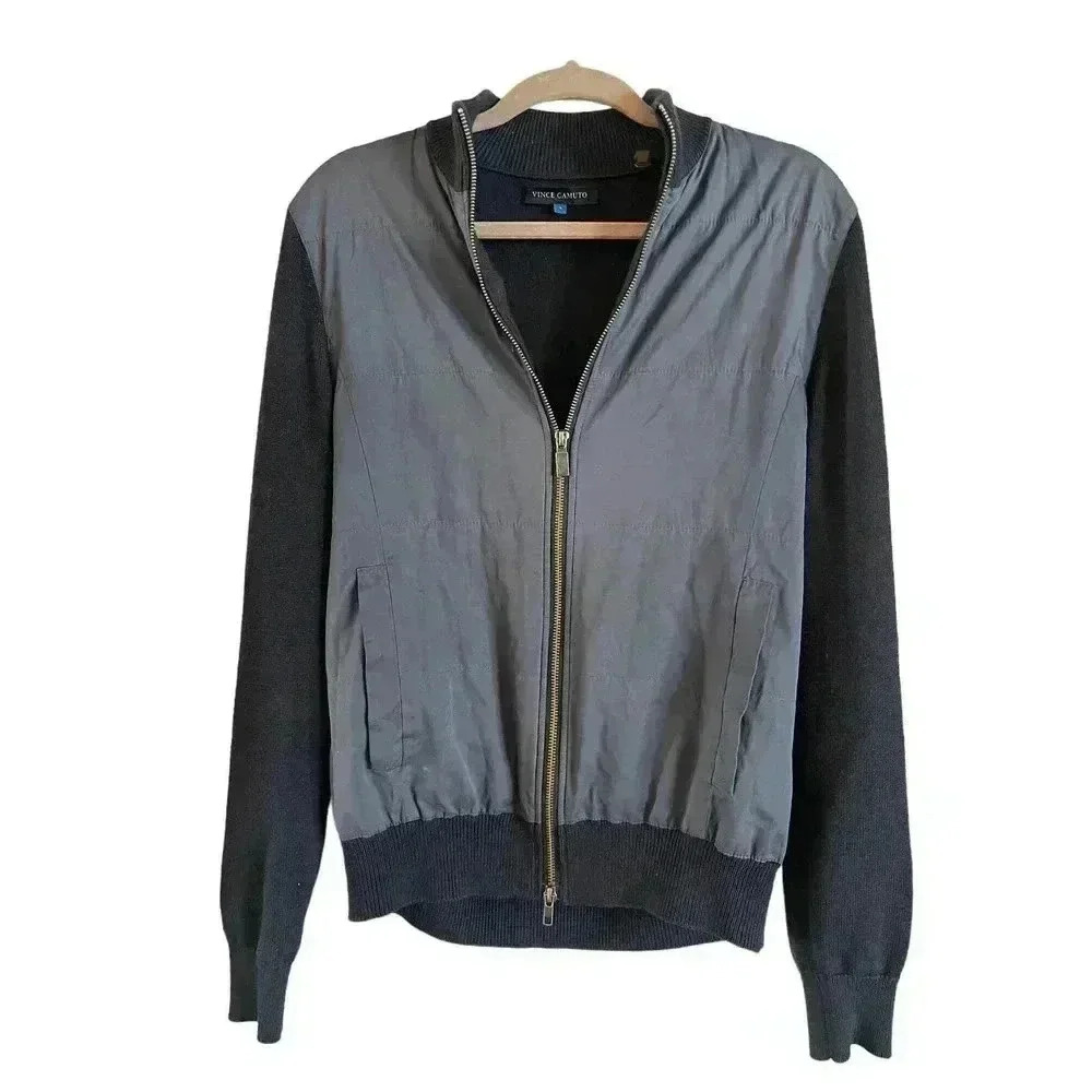 Vince Camuto Men’s Lightweight Jacket Wool Blend Size Small Bomber
